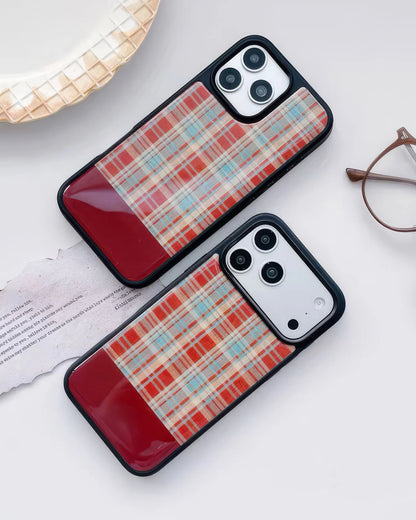 PLAID MINIMAL PHONE CASE