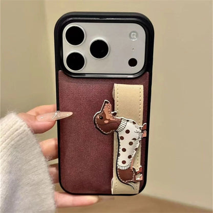 SPOTTED DOG WALLET PHONE CASE