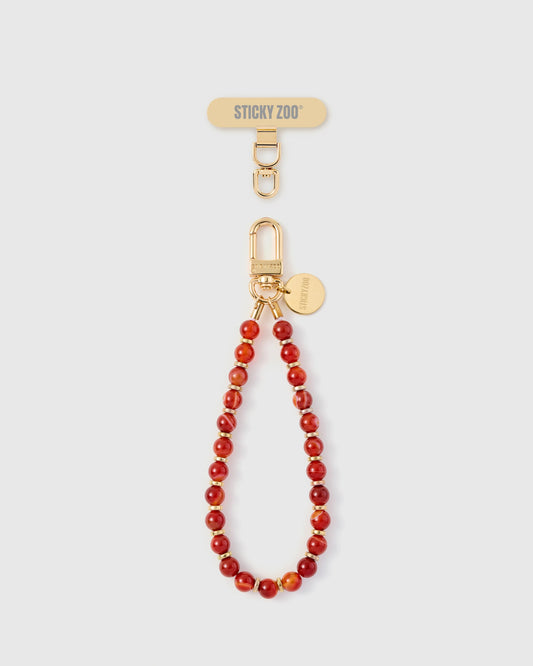 RED STONE PHONE STRAP