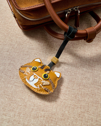 GINGER TABBY CAT CHARM