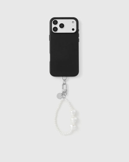 PEARL HEART PHONE STRAP