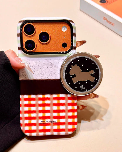 PICNIC HORSE GRIP PHONE CASE