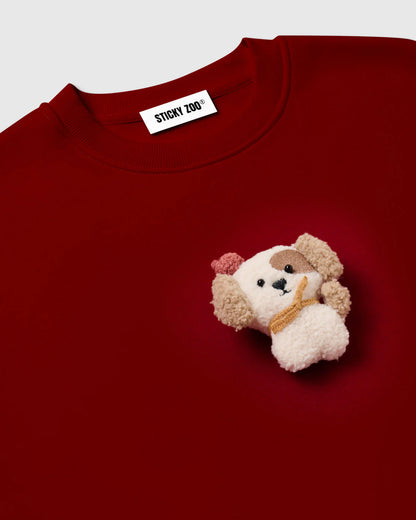 CARDINAL PUPPY SWEATSHIRT