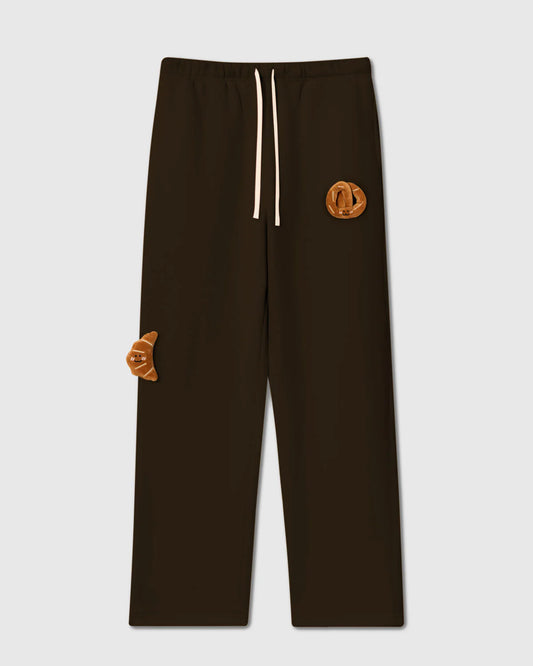 DOUBLE CROISSANT PLUSH SWEATPANTS