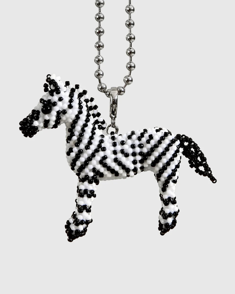 ZEBRA BEAD NECKLACE