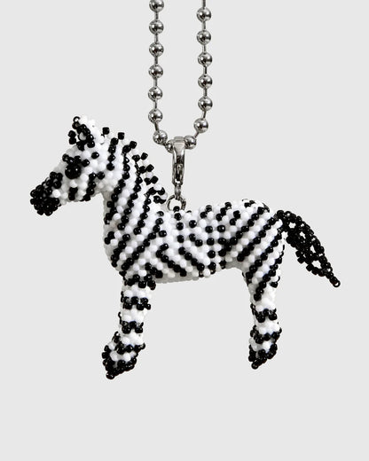 ZEBRA BEAD NECKLACE