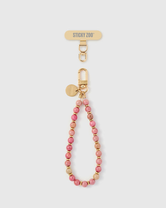 PINK STONE PHONE STRAP