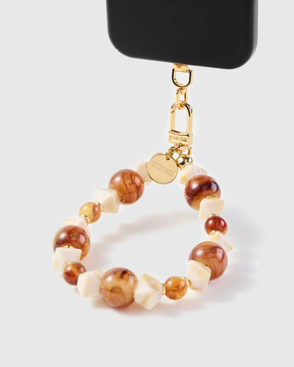 AMBER MARBLE WRIST STRAP