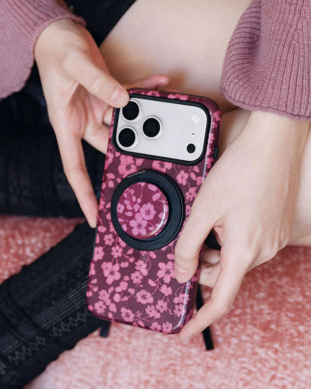 MIDNIGHT BLOSSOM PHONE CASE