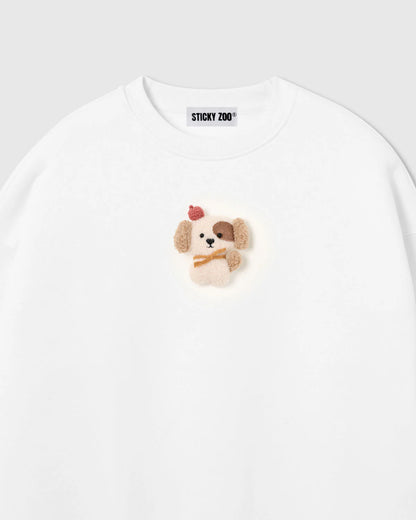 CARDINAL PUPPY SWEATSHIRT