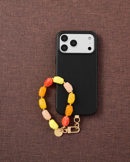 CITRUS MIX AGATE PHONE STRAP