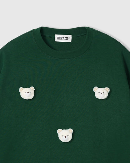 TEDDY CHECK-EAR CHARM T-SHIRT