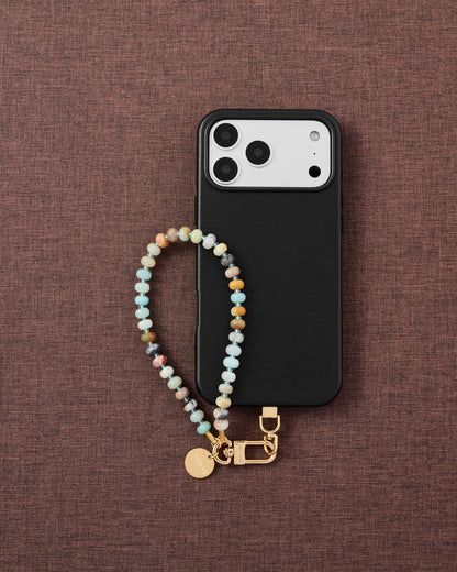AQUA AGATE ORBIT PHONE STRAP