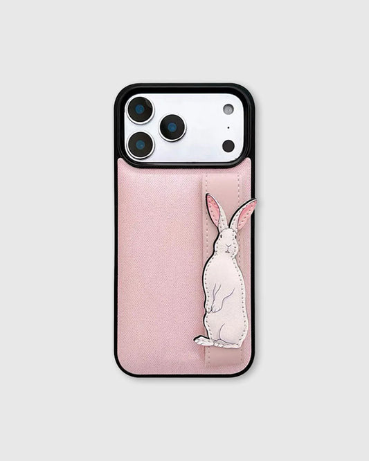PINK BUNNY WALLET PHONE CASE