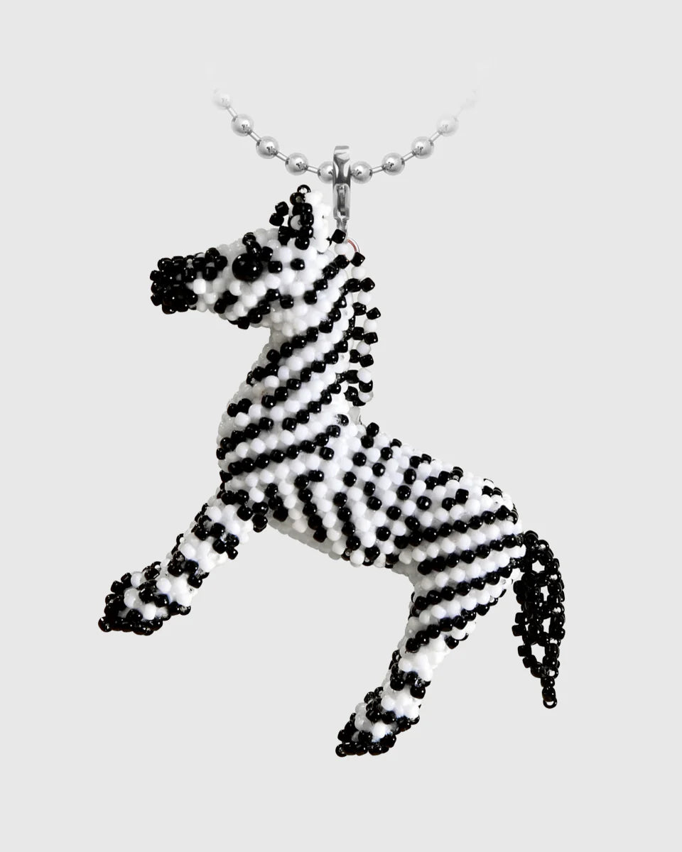 ZEBRA BEAD NECKLACE