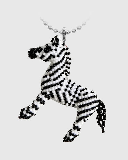 ZEBRA BEAD NECKLACE