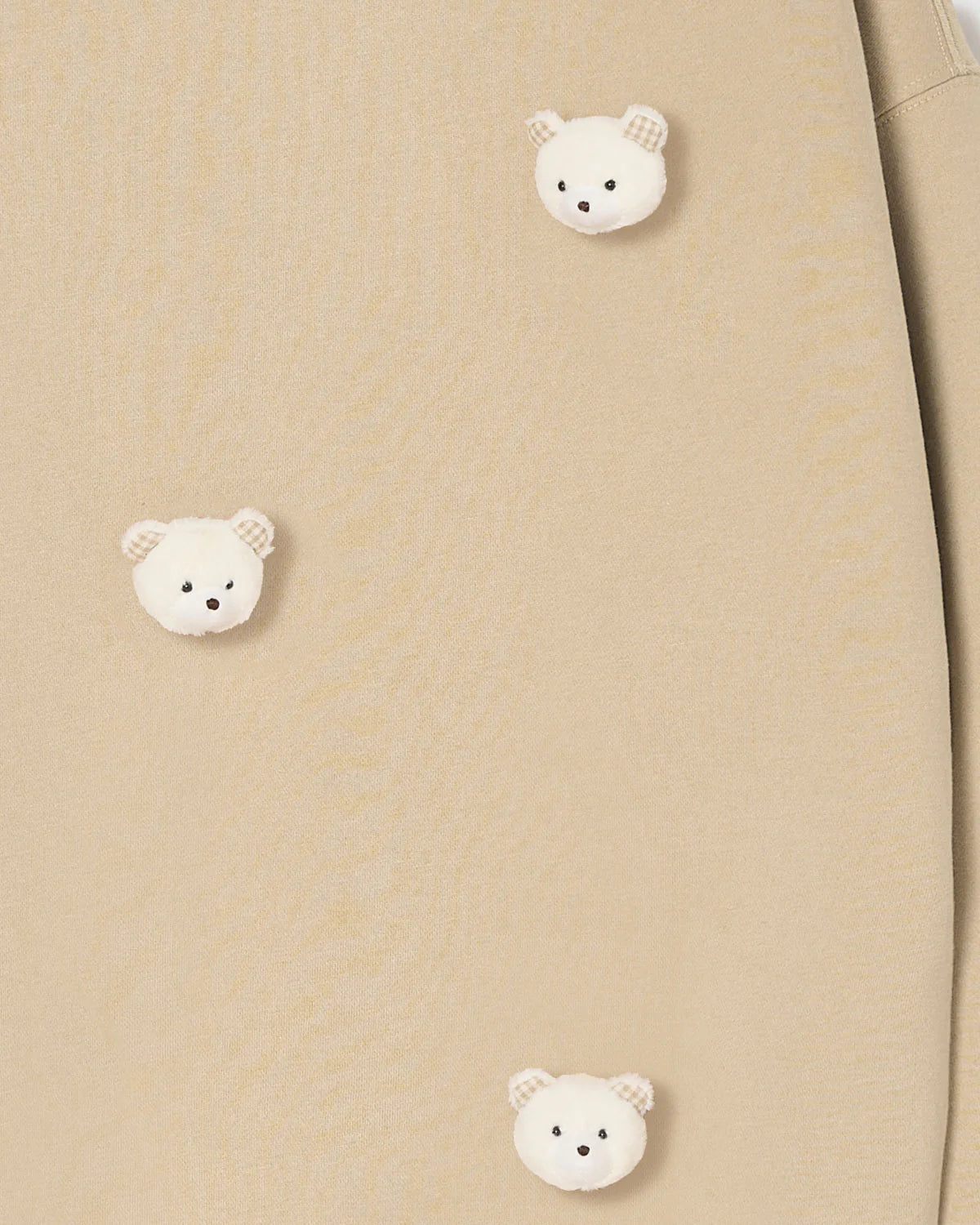 TEDDY CHECK-EAR SWEATSHIRT