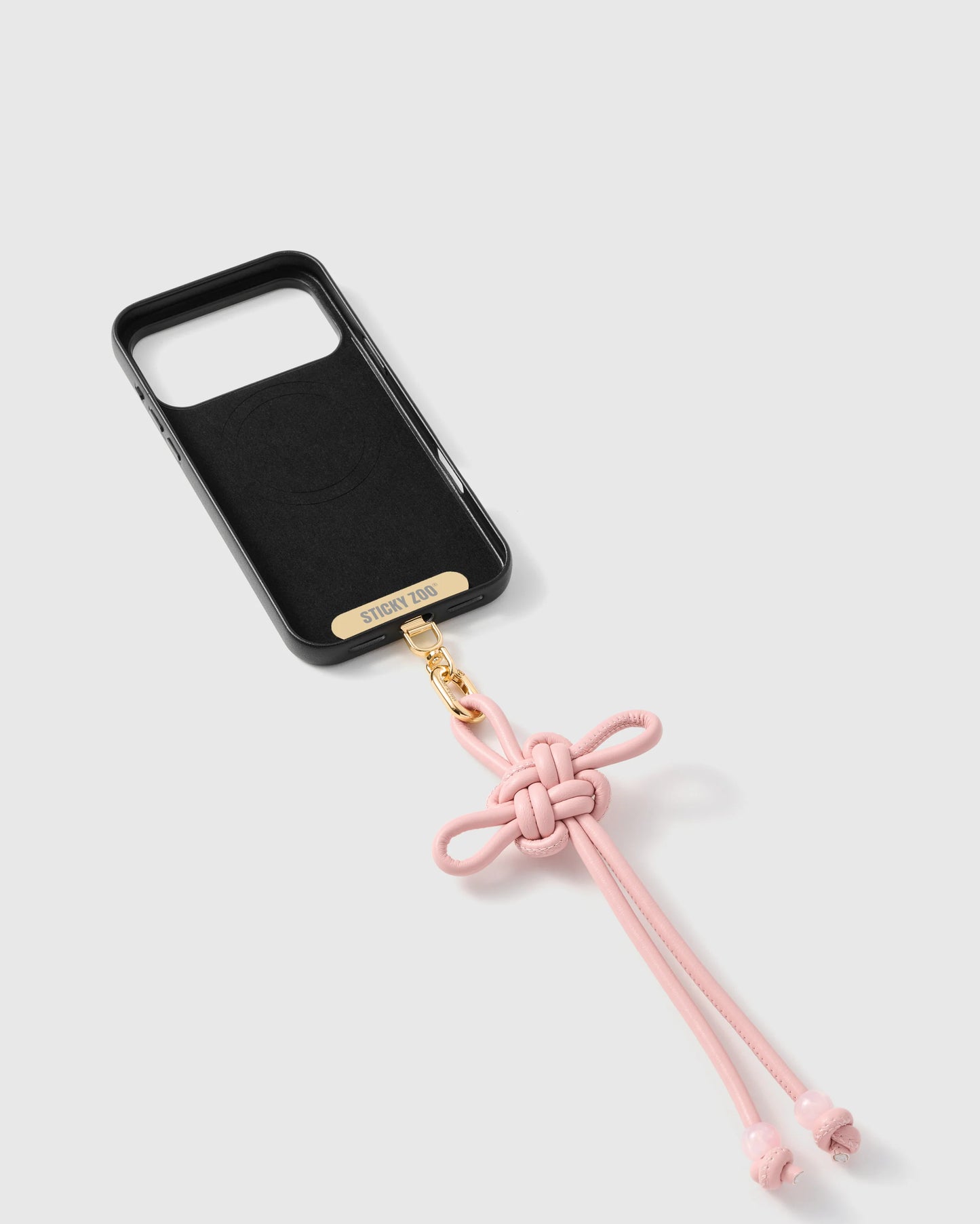 BLUSH BOW PHONE STRAP