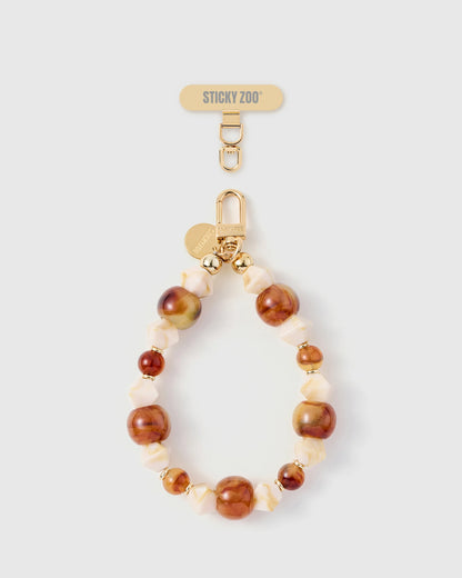 AMBER MARBLE WRIST STRAP