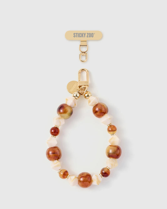 AMBER MARBLE WRIST STRAP
