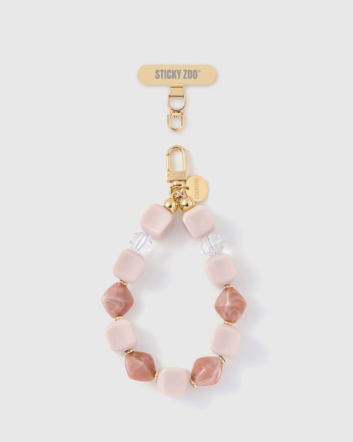 ROSE MARBLE MIX PHONE STRAP