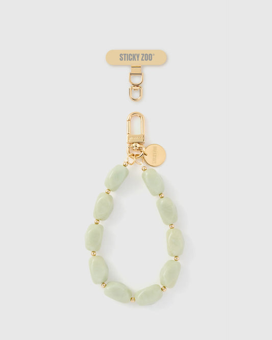 SAGE AGATE PHONE STRAP