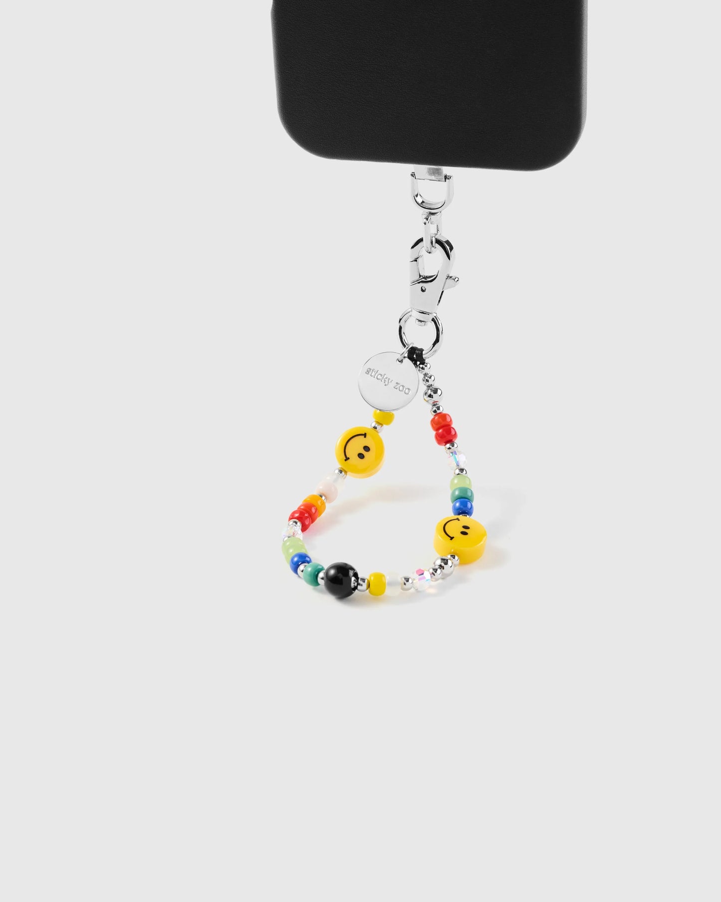 RAINBOW SMILEY PHONE STRAP