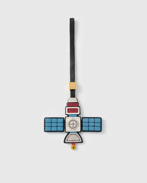SATELLITE LEATHER BAG CHARM
