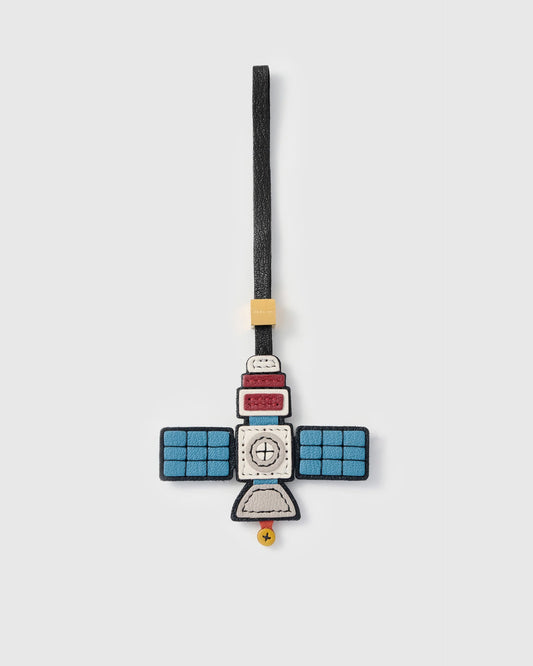 SATELLITE LEATHER BAG CHARM