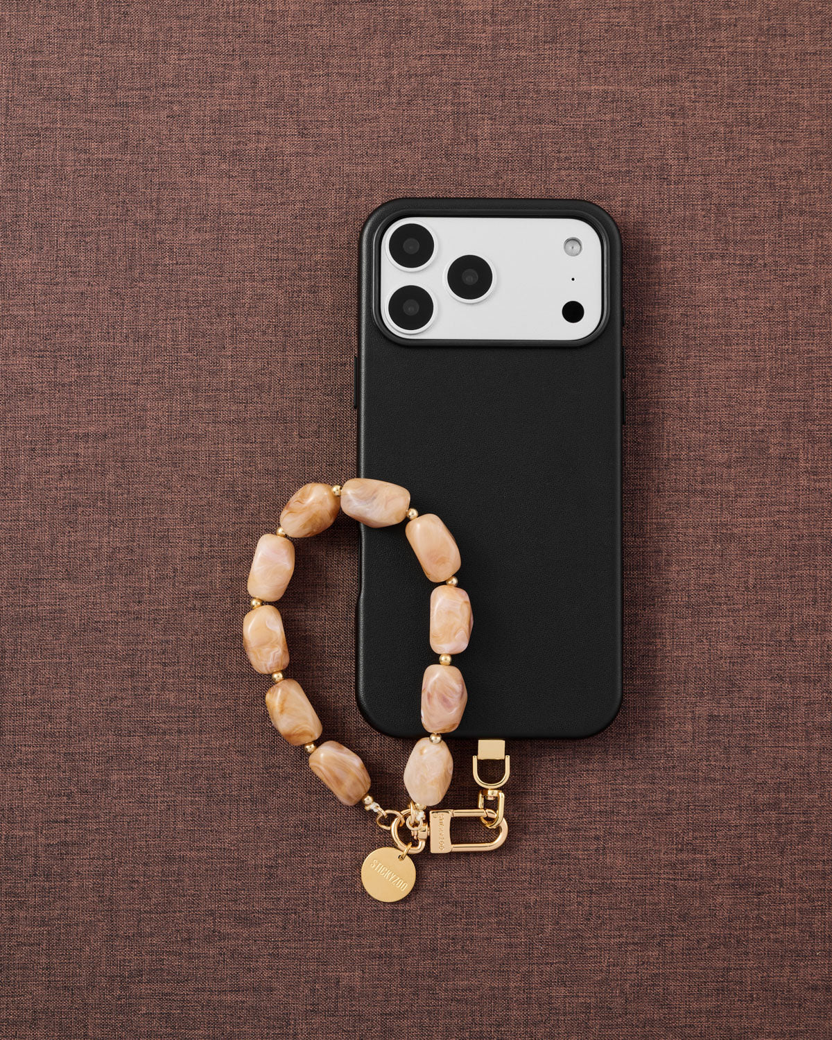 BLUSH MARBLE PHONE STRAP