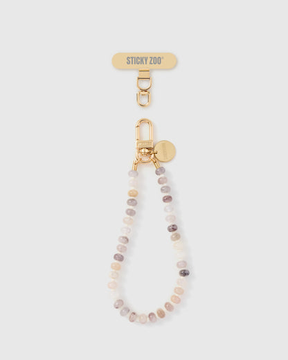BLUSH AGATE ORBIT PHONE STRAP
