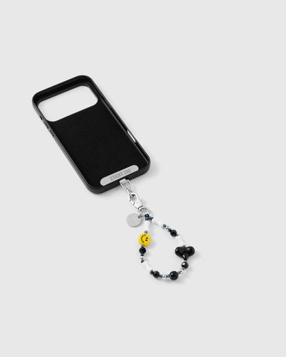 SMILEY HEART PHONE STRAP
