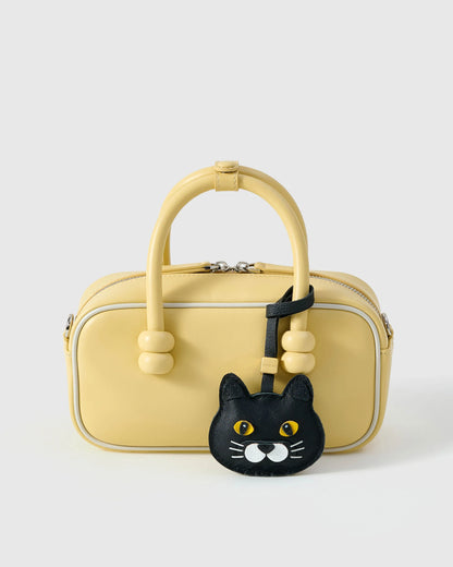 BRITISH SHORTHAIR CAT CHARM – CHUBBY MIDNIGHT EDITION
