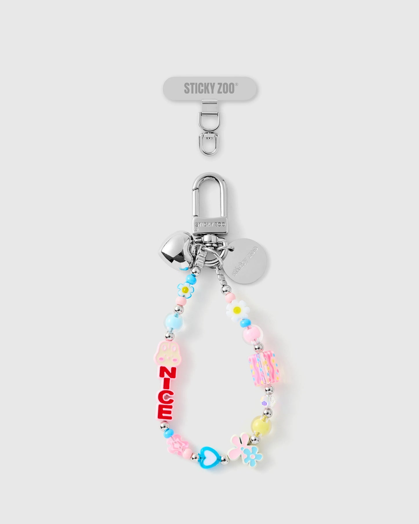BLUSH FLOWER CLUSTER PHONE STRAP