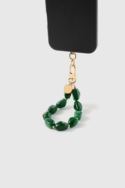 EMERALD MARBLE PHONE STRAP