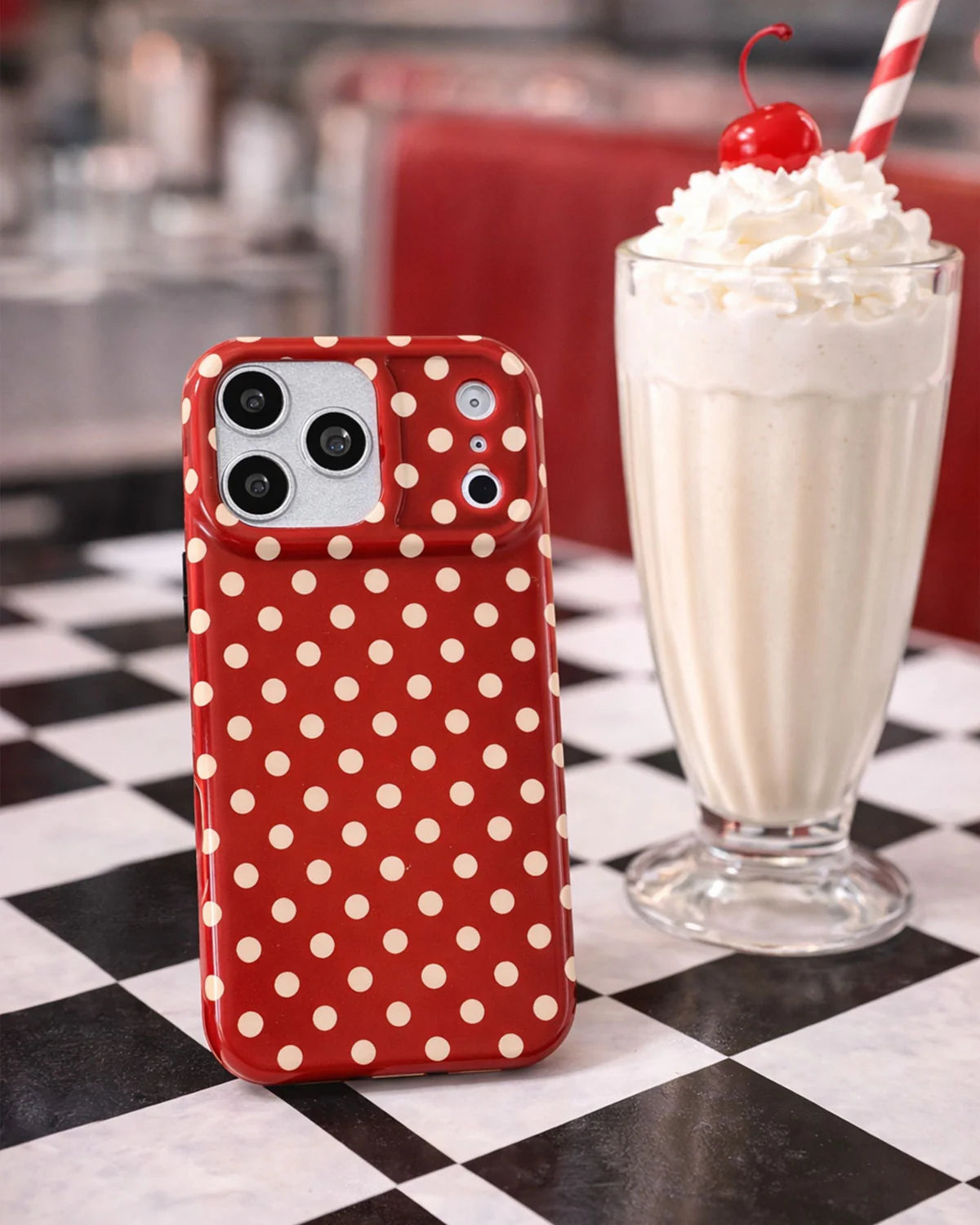 RED POLKA DOT PHONE CASE