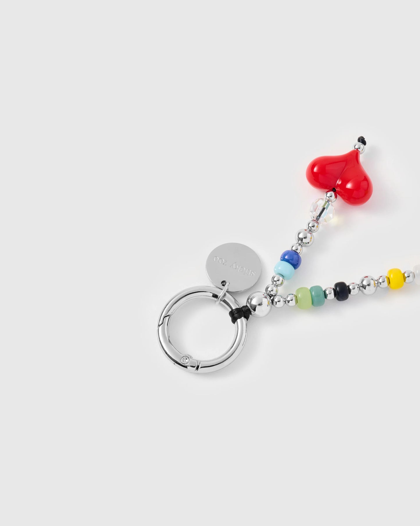 TANGERINE DUCK HEART PHONE STRAP