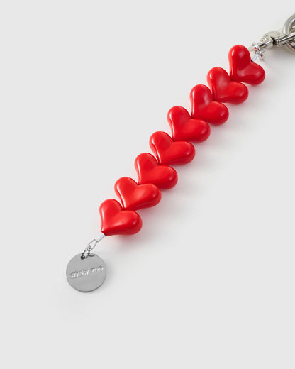 NO FACE HEART STACK CHARM