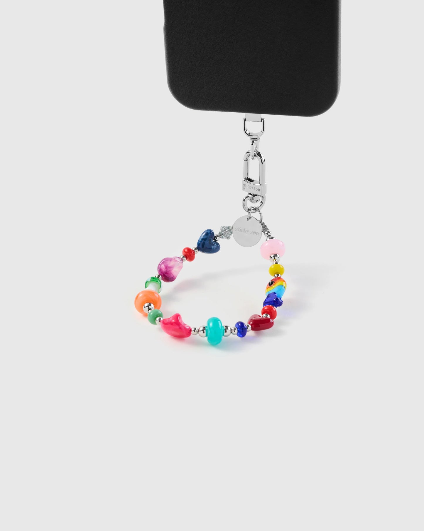 RAINBOW HEART PHONE STRAP