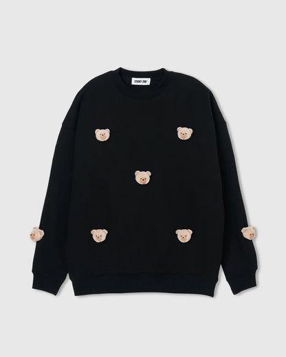 TEDDY CHECK-EAR SWEATSHIRT