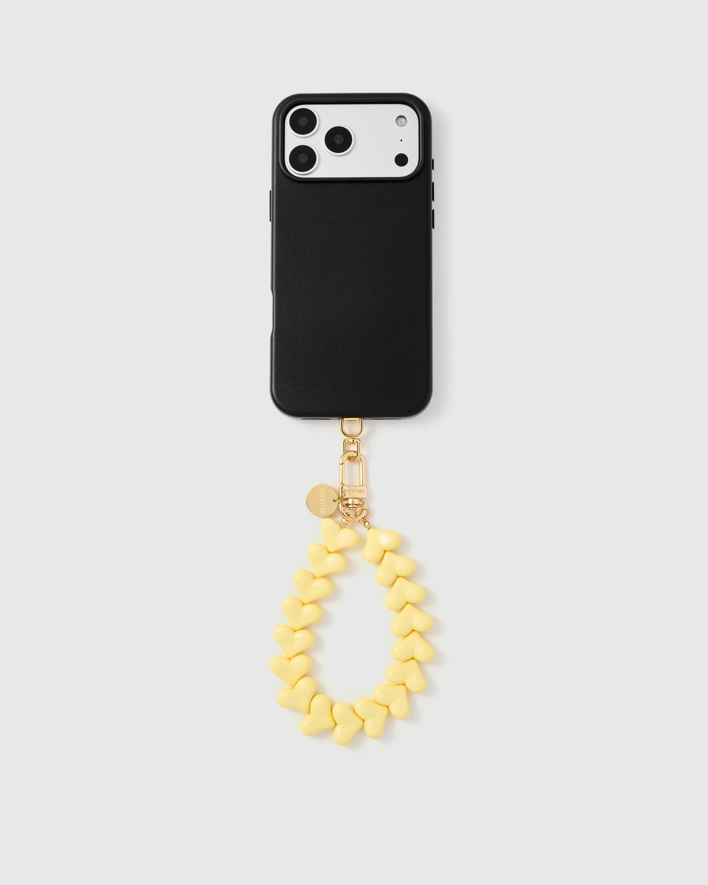 YELLOW HEART PHONE STRAP
