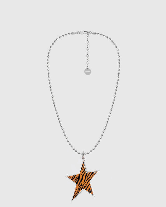 TIGER STAR BEAD NECKLACE