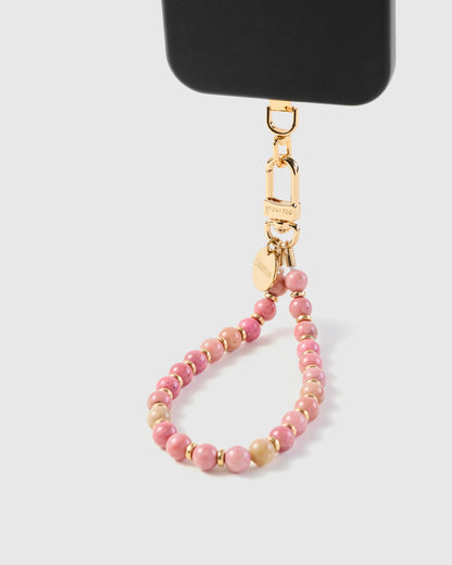 PINK STONE PHONE STRAP