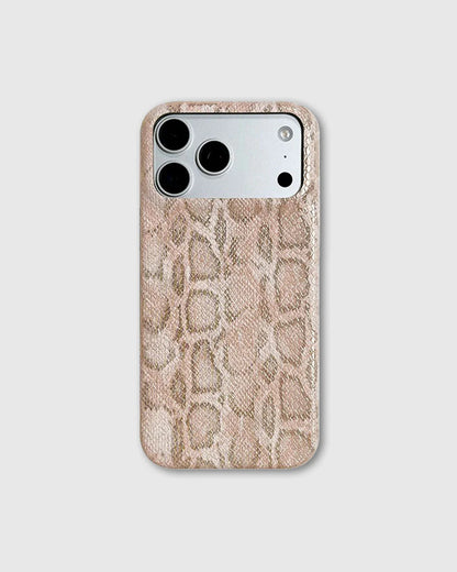 WHITE SNAKE TEXTURE Phone Case