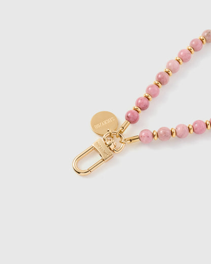 ROSE QUARTZ ORBIT PHONE STRAP