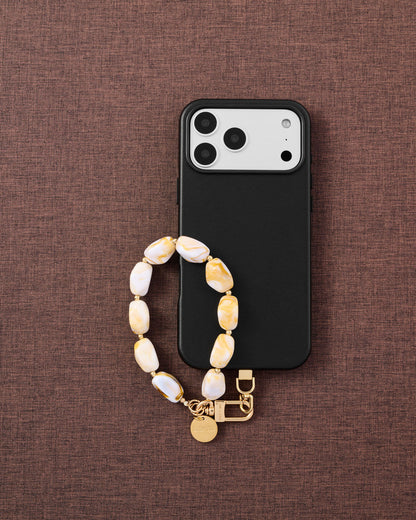 AMBER MARBLE PHONE STRAP