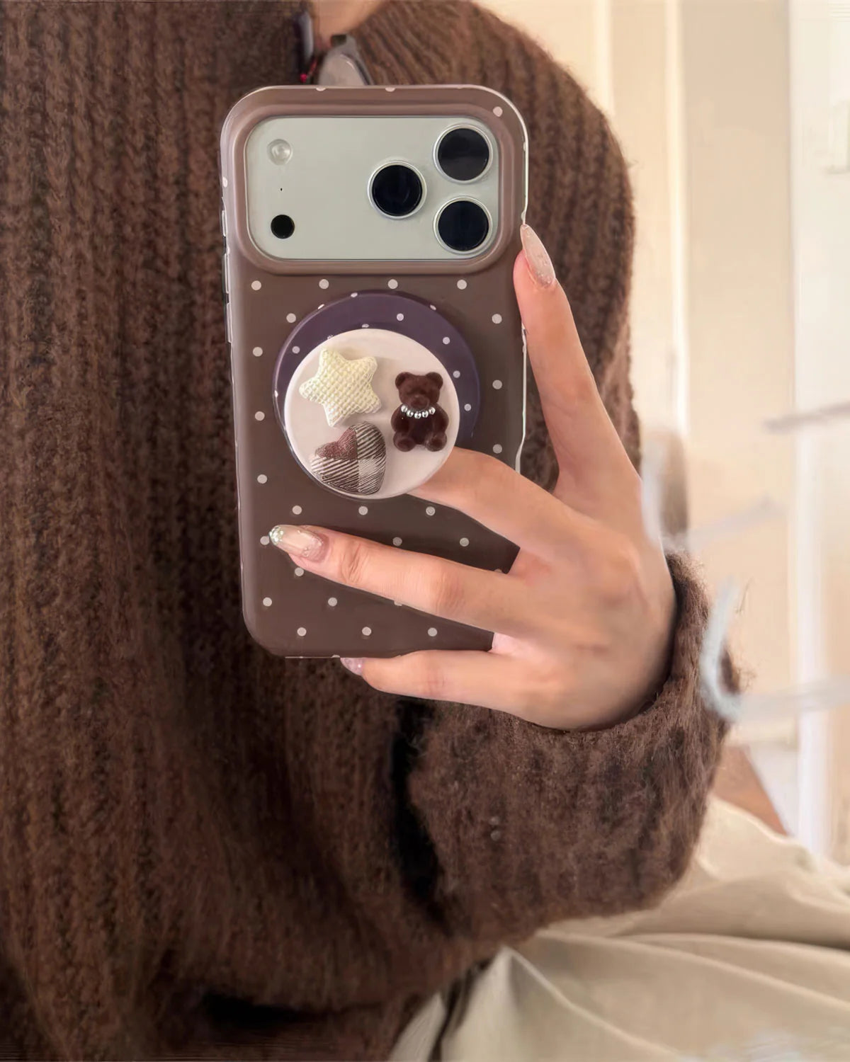 TEDDY DOT GRIP PHONE CASE