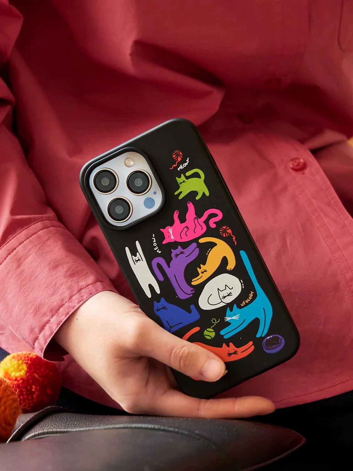 COLORFUL CATS WALLET PHONE CASE