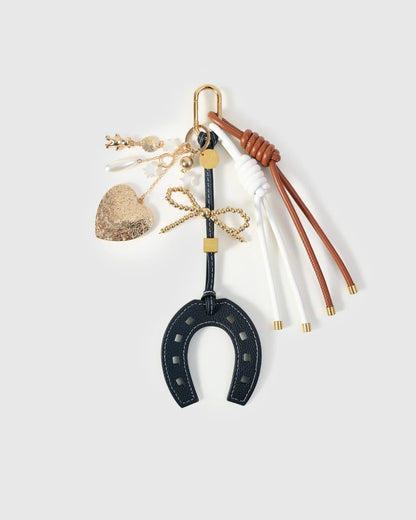 LUCKY HORSESHOE BOW STACK CHARM