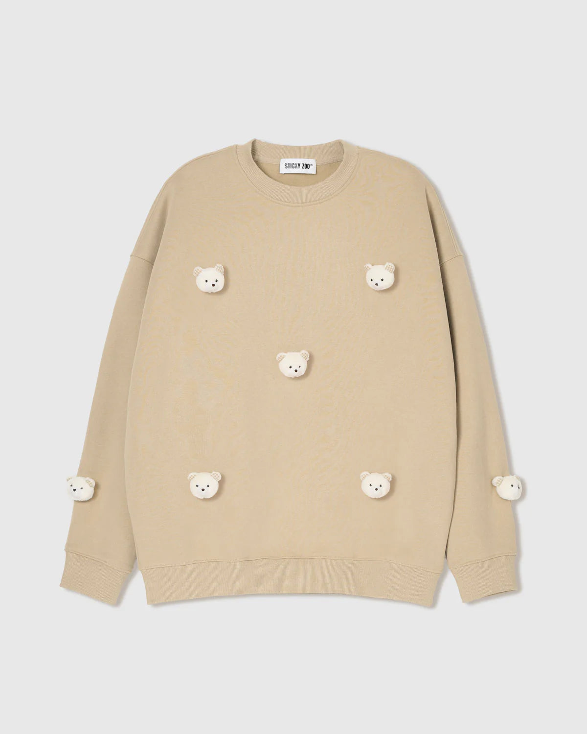 TEDDY CHECK-EAR SWEATSHIRT